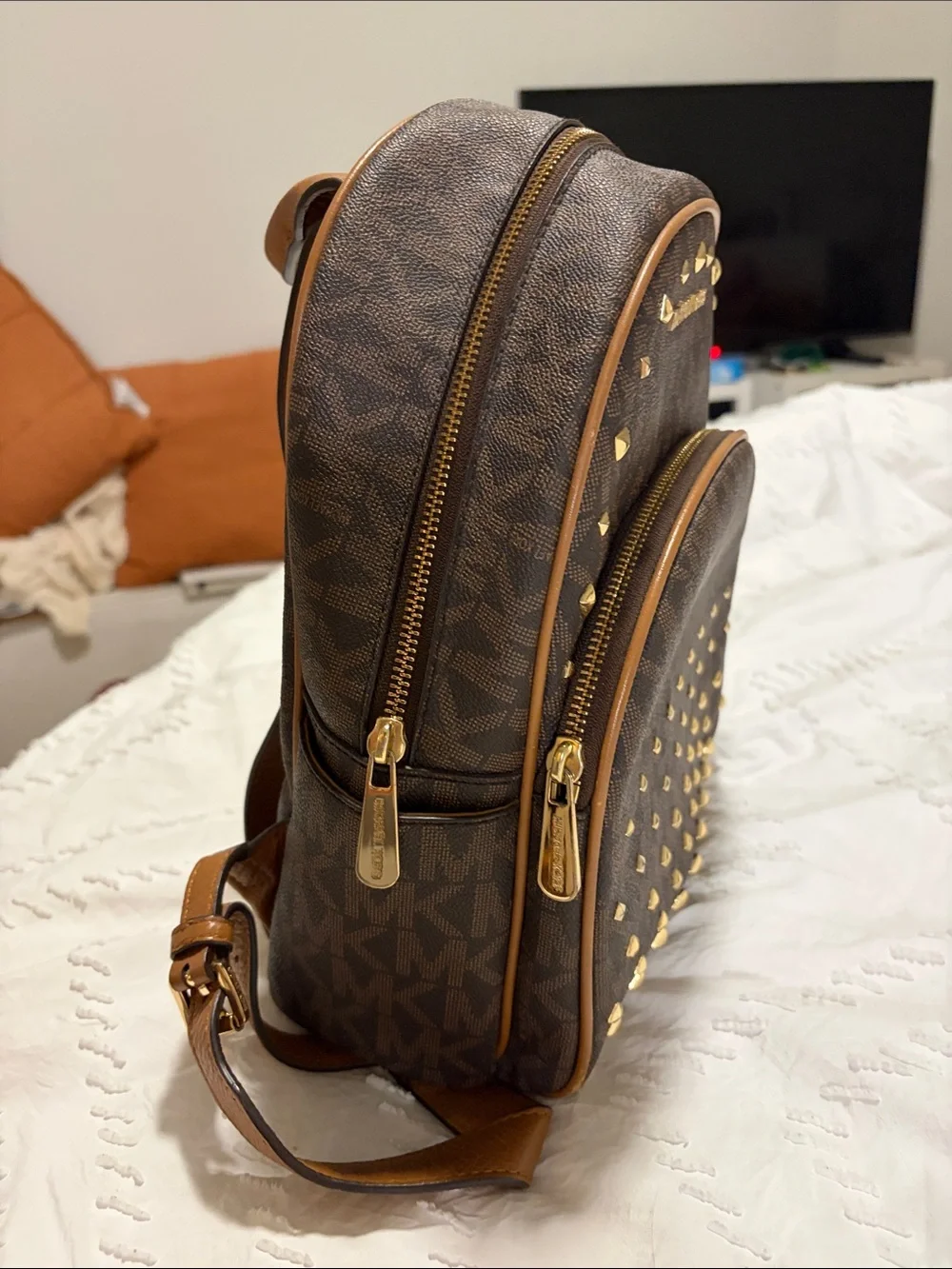 Michael Kors Vintage Abbey Studded Backpack